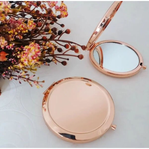 Promosyon Cep Aynası (Rose Renk) Şık Tasarımlı Fonksiyonel Ürün