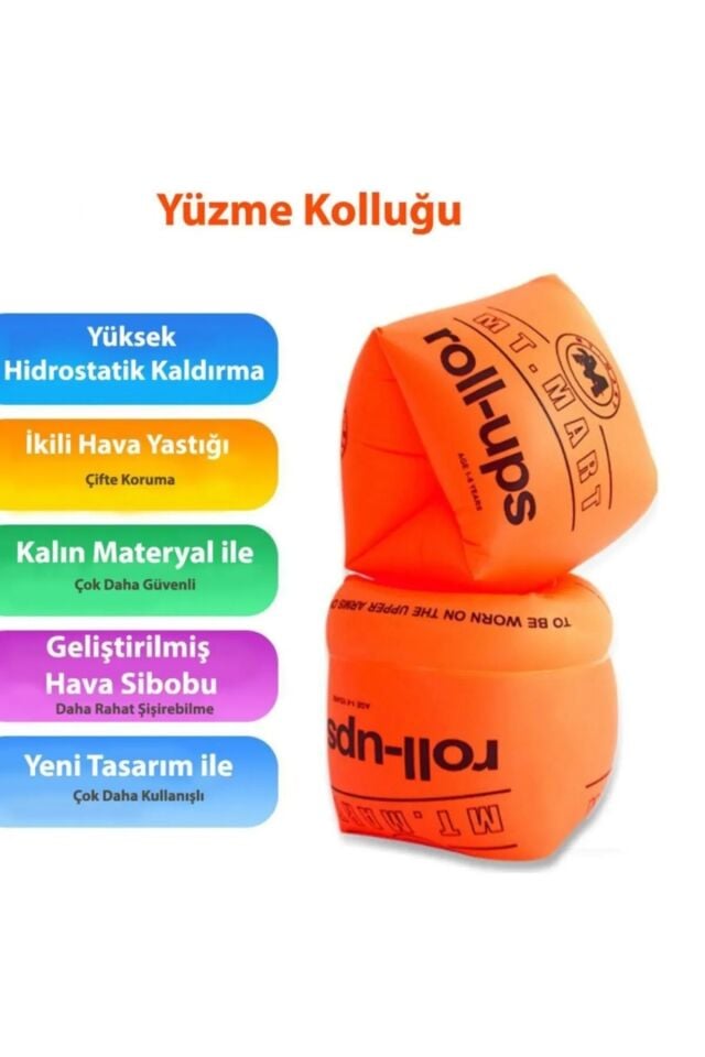 Şişme Yüzme Kolluğu Her Yaşa Uygun Şık Tasarımlı Fonksiyonel Ürün