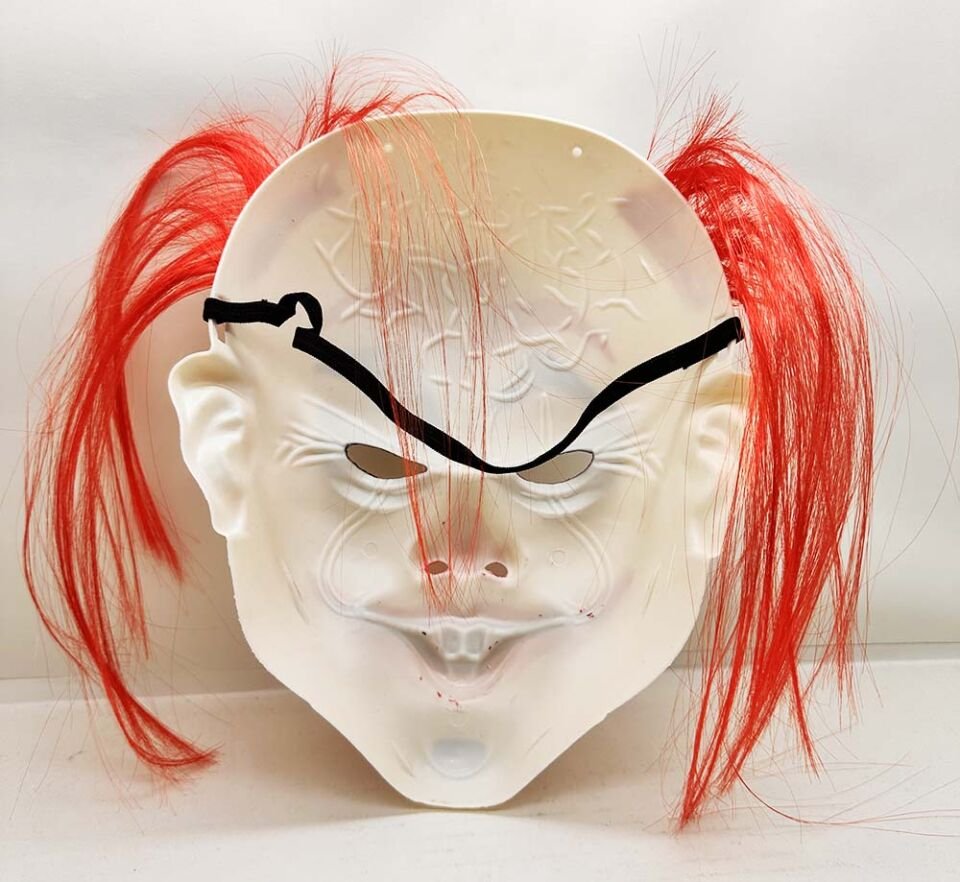 Kızıl Saçlı Joker Palyaço Maskesi Şık Tasarımlı Fonksiyonel Ürün