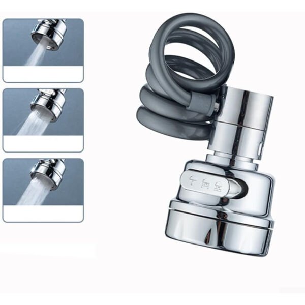 Uzatılabilir Hortumlu 3 Fonksiyonlu Musluk Başlığı Şık Tasarımlı Fonksiyonel Ürün