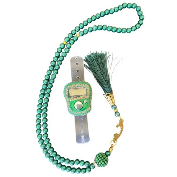 Taşlı Zikirmatik Tesbih Seti Şık Tasarımlı Fonksiyonel Ürün