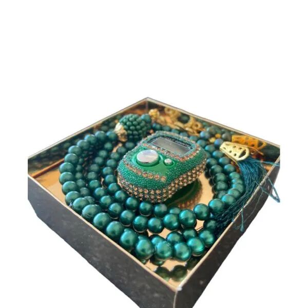 Taşlı Zikirmatik Tesbih Seti Şık Tasarımlı Fonksiyonel Ürün