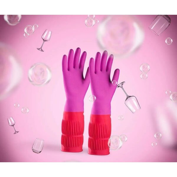 Uzun Konç Bulaşık Eldiveni M Beden Şık Tasarımlı Fonksiyonel Ürün