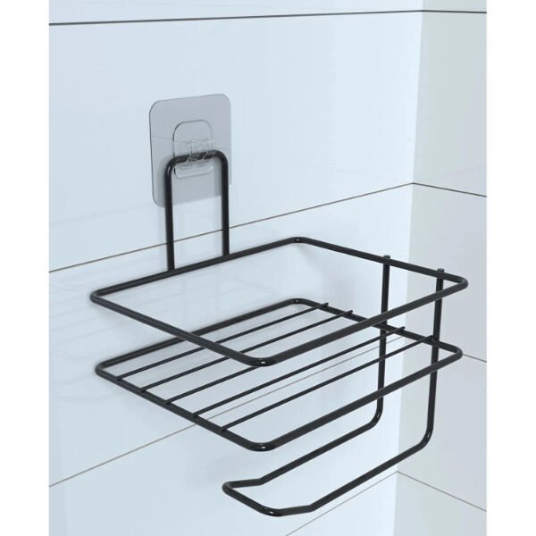 Pratik Yapışkanlı Metal Tuvalet Kağıdı Tutucu Şık Tasarımlı Fonksiyonel Ürün