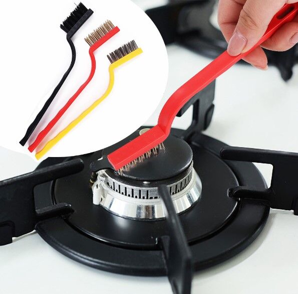 3 Parça Tel Fırça Detaylı Temizlik Seti Şık Tasarımlı Fonksiyonel Ürün