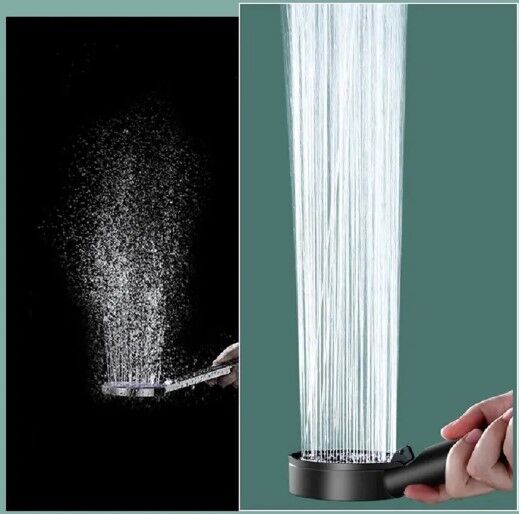 5 Kademeli Duş Başlığı Siyah Şık Tasarımlı Fonksiyonel Ürün