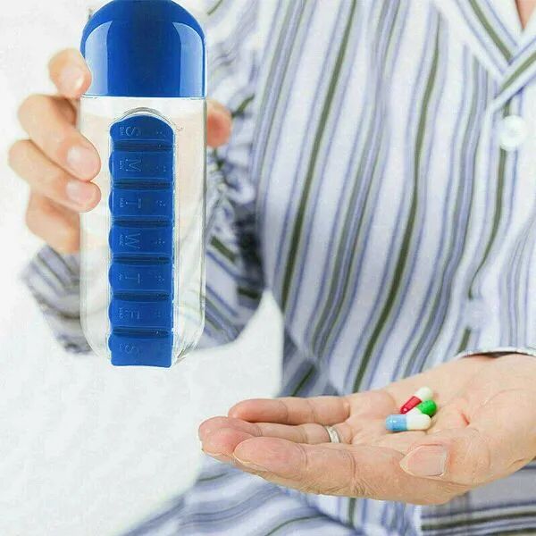 Pillbox Su Matarası Şık Tasarımlı Fonksiyonel Ürün