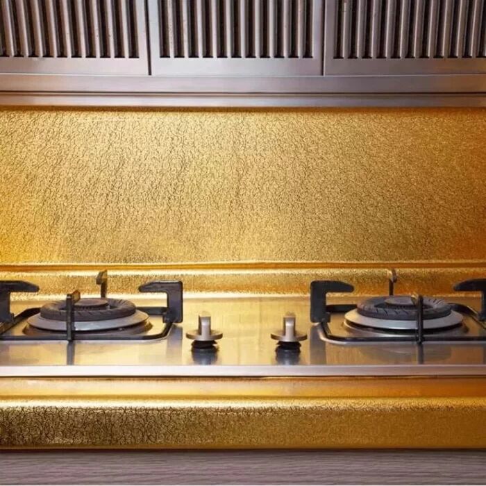 Yapışkanlı Gold Mutfak Tezgah Folyosu Şık Tasarımlı Fonksiyonel Ürün