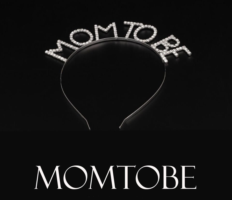 Kristal Taşlı Gümüş Renk Mom to Be Tacı Anne Tacı Şık Tasarımlı Fonksiyonel Ürün