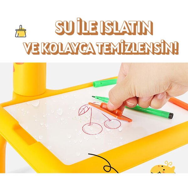 Zürafa Tasarımlı Projeksiyonlu Boyama Tahtası Şık Tasarımlı Fonksiyonel Ürün