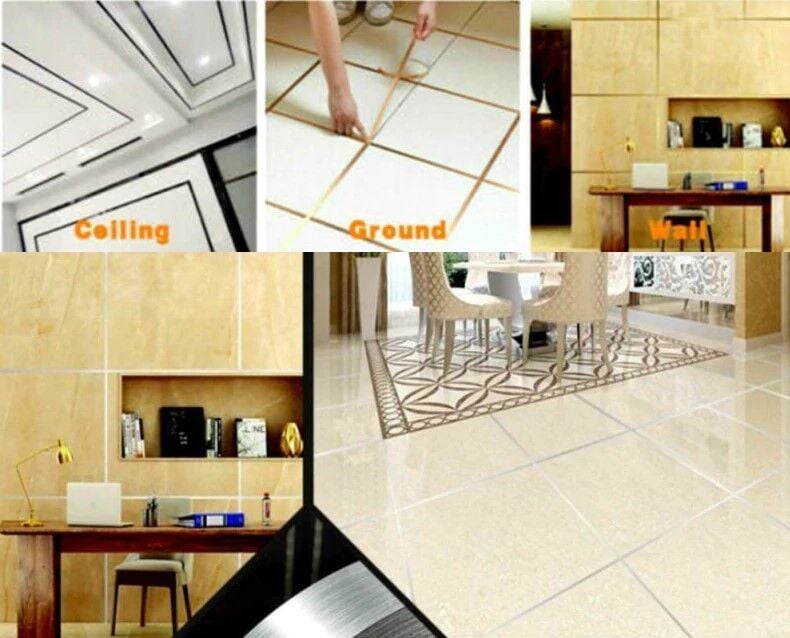 0.5 cm 50 Metre Gri Fayans Arası Şerit Bant Şık Tasarımlı Fonksiyonel Ürün