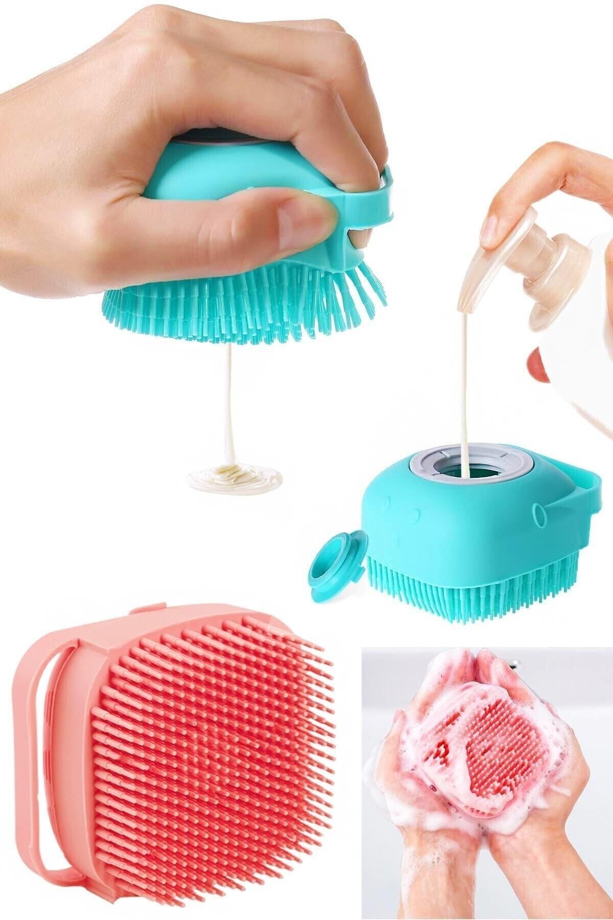 Duş Jeli Hazneli Banyo Masaj Kesesi Şık Tasarımlı Fonksiyonel Ürün