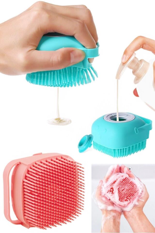 Duş Jeli Hazneli Banyo Masaj Kesesi Şık Tasarımlı Fonksiyonel Ürün