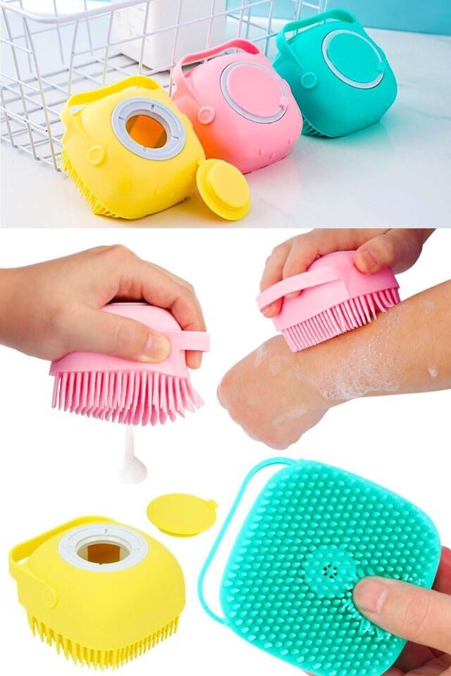 Duş Jeli Hazneli Banyo Masaj Kesesi Şık Tasarımlı Fonksiyonel Ürün