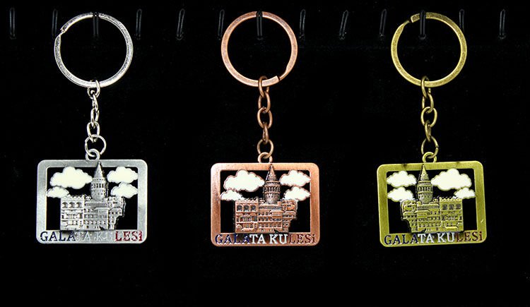 Metal Galata Kulesi Anahtarlık Model 1 Şık Tasarımlı Fonksiyonel Ürün
