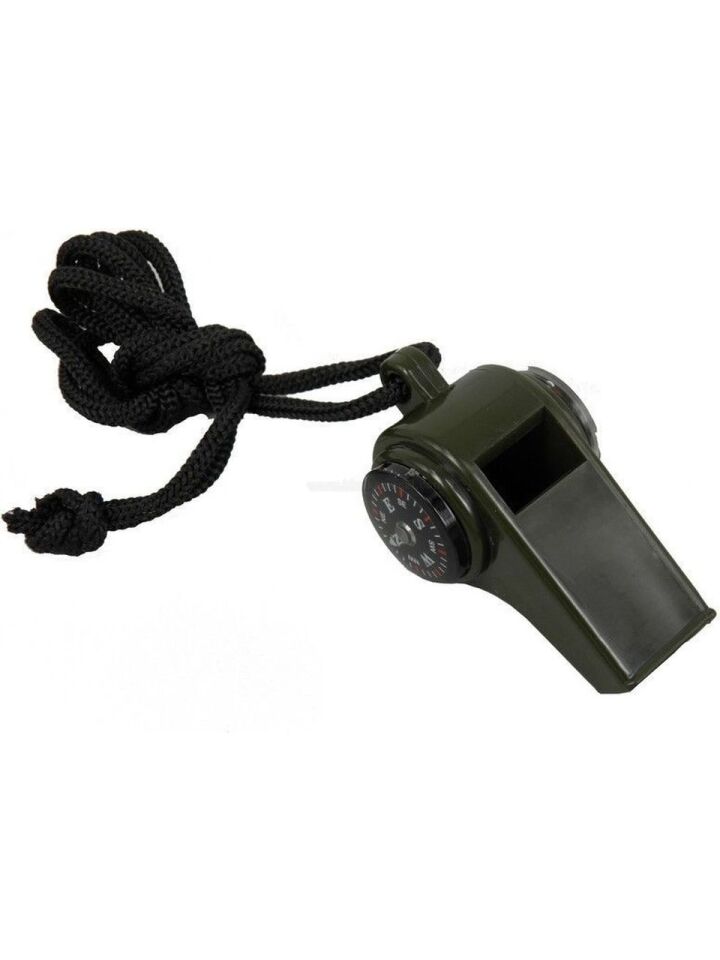 Pusulalı Çok Fonksiyonlu Acil Durum Düdüğü Şık Tasarımlı Fonksiyonel Ürün