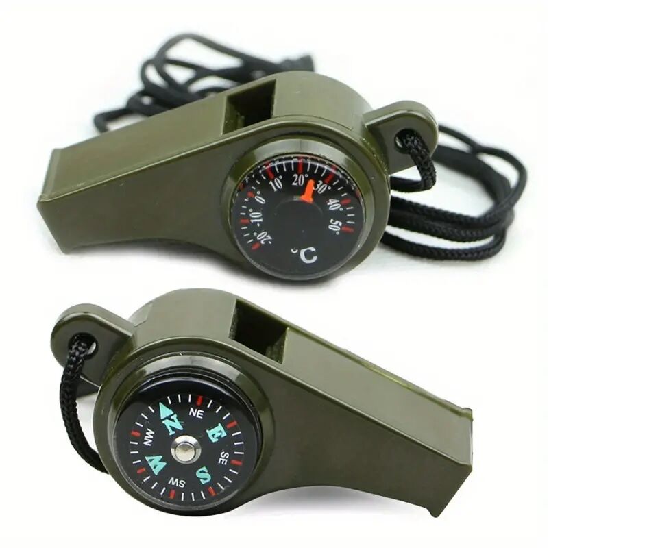 Pusulalı Çok Fonksiyonlu Acil Durum Düdüğü Şık Tasarımlı Fonksiyonel Ürün