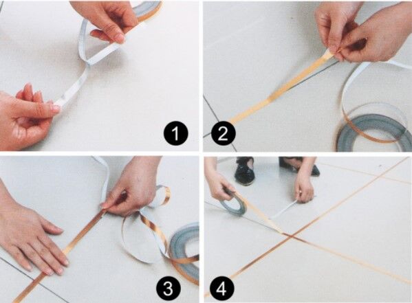Fayans Arası İzolasyon Bantı Gold 0,5 cm Şık Tasarımlı Fonksiyonel Ürün