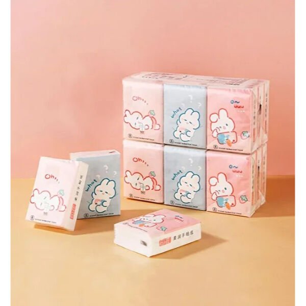 Sevimli Figürlü Çocuk Mendili 9'lu Paket Şık Tasarımlı Fonksiyonel Ürün