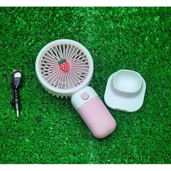Sevimli Tasarımlı Telefon Tutuculu El Fanı Şık Tasarımlı Fonksiyonel Ürün