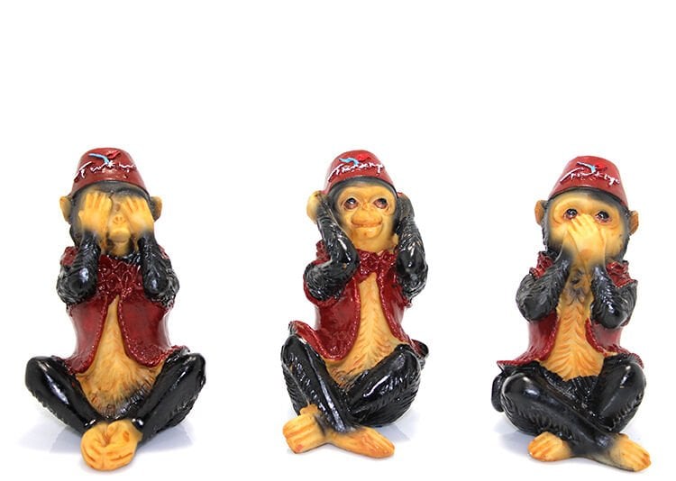 3'lü Polyester Maymun Seti Şık Tasarımlı Fonksiyonel Ürün