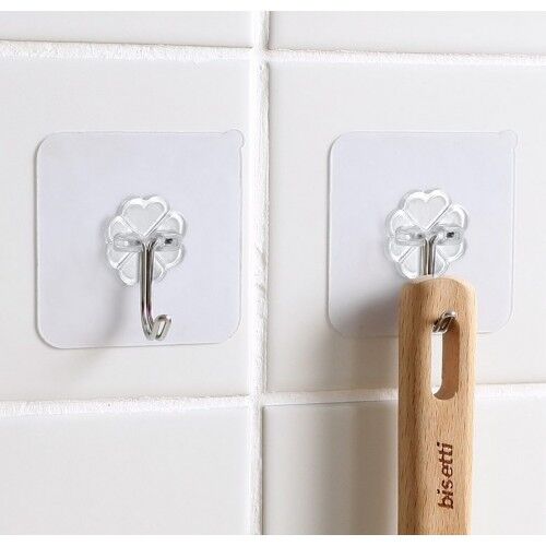 KENDINDEN YAPIŞKANLI ŞEFFAF ASKI 5 Lİ SET Şık Tasarımlı Fonksiyonel Ürün