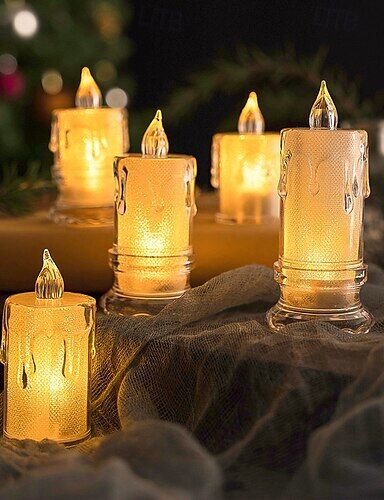 Pilli Mum 11 cm 12’li Şık Tasarımlı Fonksiyonel Ürün