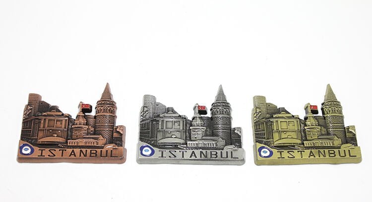 Metal İstanbul Temalı Yöresel Magnet Model 3 Şık Tasarımlı Fonksiyonel Ürün