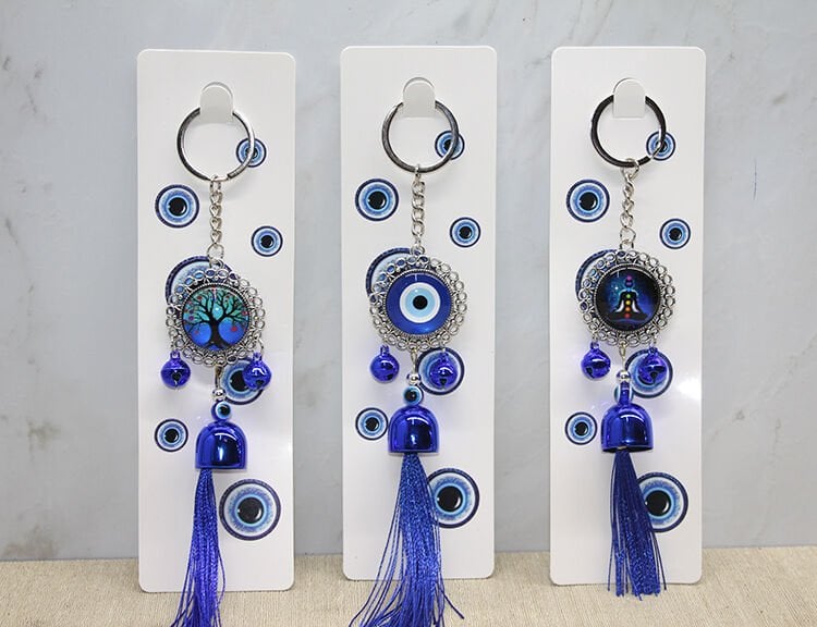 Metal Nazar Boncuğu Anahtarlık Şık Tasarımlı Fonksiyonel Ürün