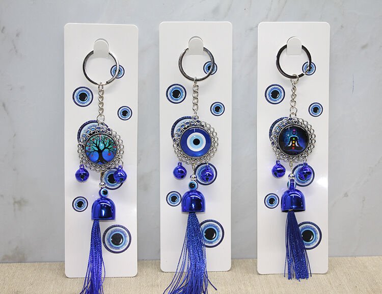 Metal Nazar Boncuğu Anahtarlık Şık Tasarımlı Fonksiyonel Ürün