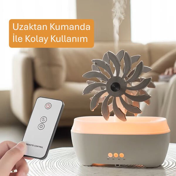 Rüzgar Değirmeni Hava Nemlendirici Şık Tasarımlı Fonksiyonel Ürün