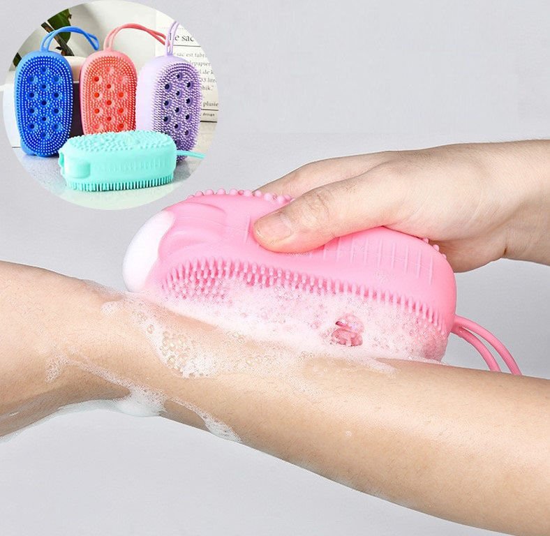 Süngerli Silikon Banyo Kesesi Şık Tasarımlı Fonksiyonel Ürün