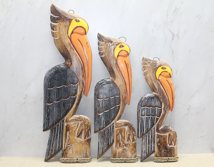 Ahşap 3'lü Pelikan Seti Şık Tasarımlı Fonksiyonel Ürün