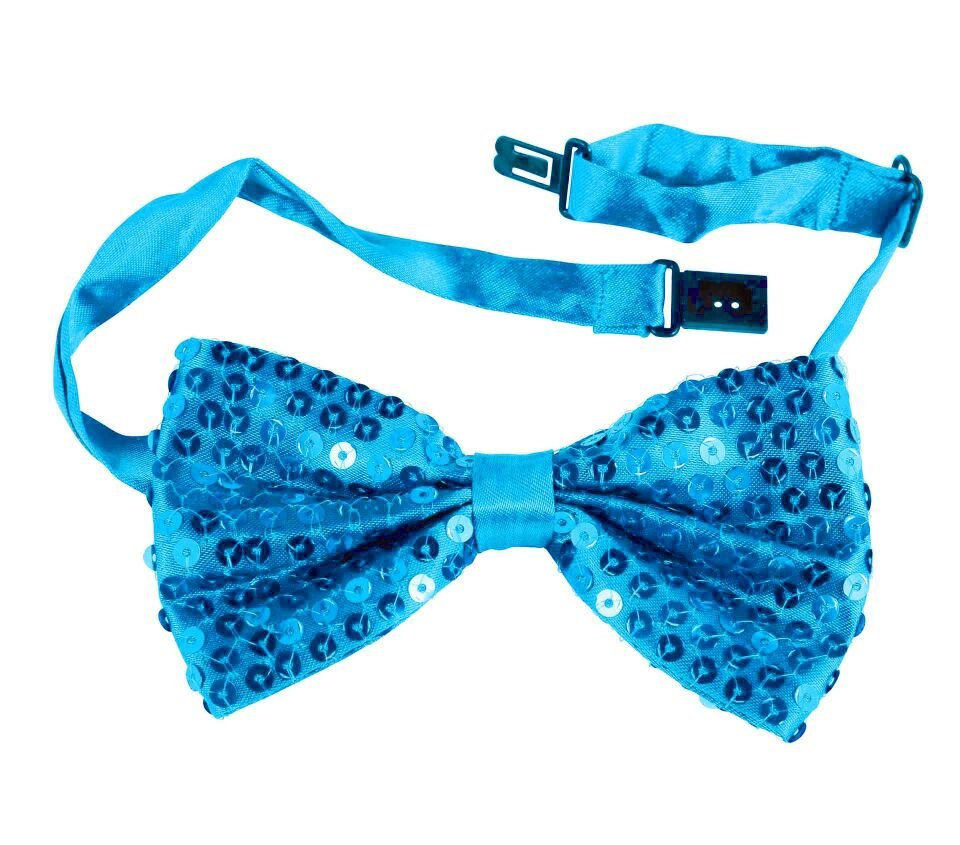 Açık Mavi Turkuaz Payetli Pullu Papyon Şık Tasarımlı Fonksiyonel Ürün