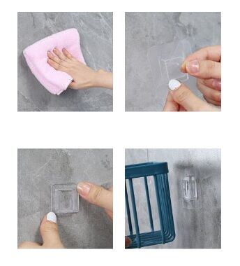 Yapışkanlı Çok Fonksiyonlu Banyo Organizeri BEYAZ Şık Tasarımlı Fonksiyonel Ürün