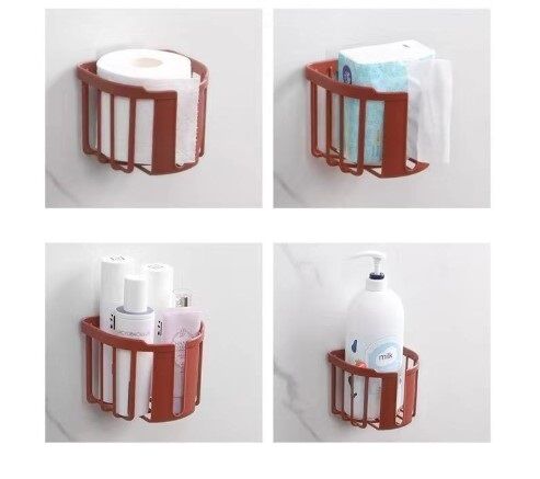 Yapışkanlı Çok Fonksiyonlu Banyo Organizeri BEYAZ Şık Tasarımlı Fonksiyonel Ürün