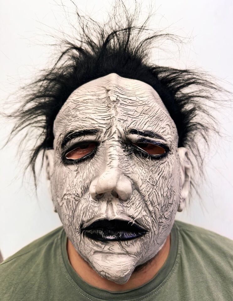 Michael Myers Siyah Saçlı Yüz Maskesi Şık Tasarımlı Fonksiyonel Ürün