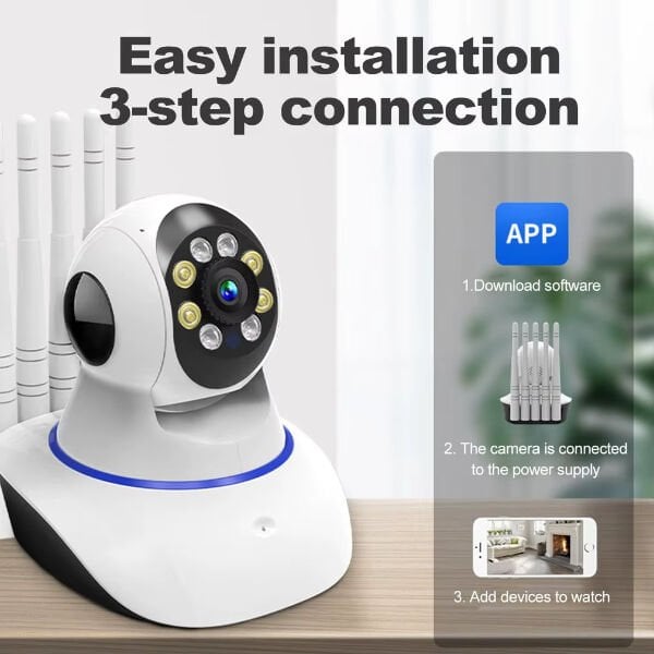 5 Antenli Bebek Ev Güvenlik Kamerası Şık Tasarımlı Fonksiyonel Ürün