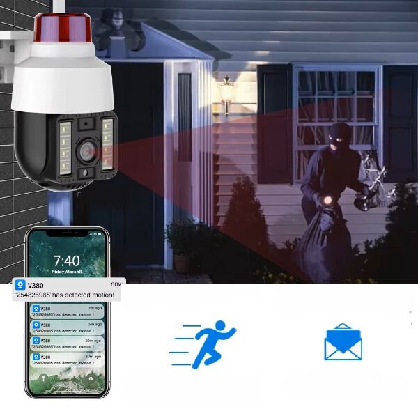 Alarmlı Dış Mekan Güvenlik Kamerası Şık Tasarımlı Fonksiyonel Ürün