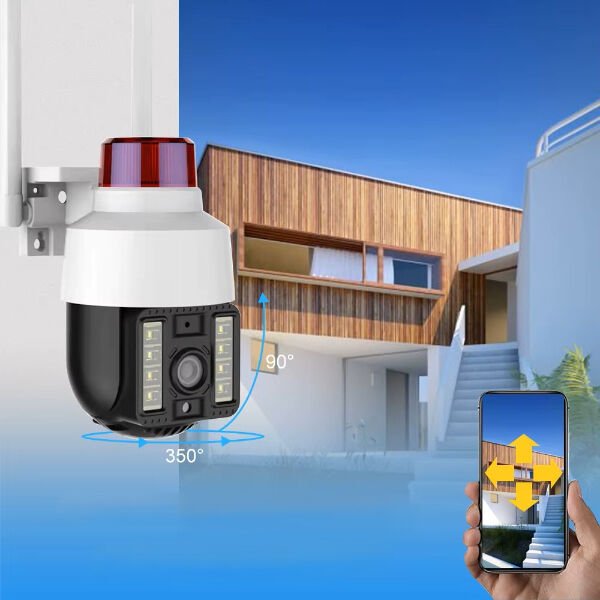 Alarmlı Dış Mekan Güvenlik Kamerası Şık Tasarımlı Fonksiyonel Ürün