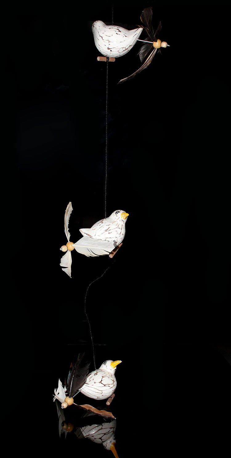 Ahşap Hayvan Figürlü Rüzgar Çanı Model 1 Şık Tasarımlı Fonksiyonel Ürün