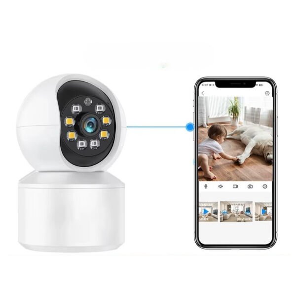 Uygulama Destekli Wi-Fi Ev Güvenlik Kamerası Şık Tasarımlı Fonksiyonel Ürün