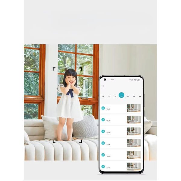 Uygulama Destekli Wi-Fi Ev Güvenlik Kamerası Şık Tasarımlı Fonksiyonel Ürün