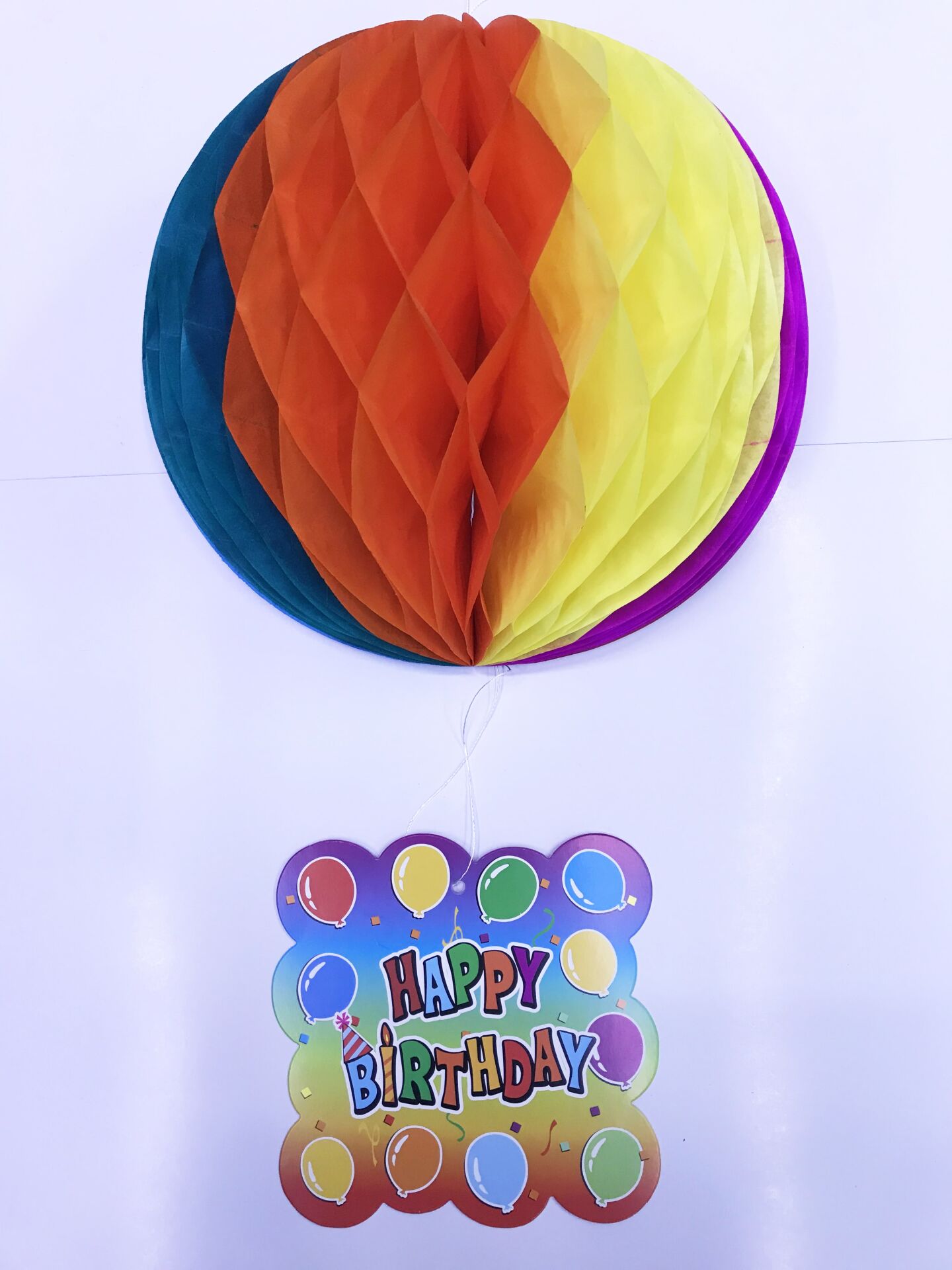 Kağıt Süs Happy Birthday Dekor 55 cm