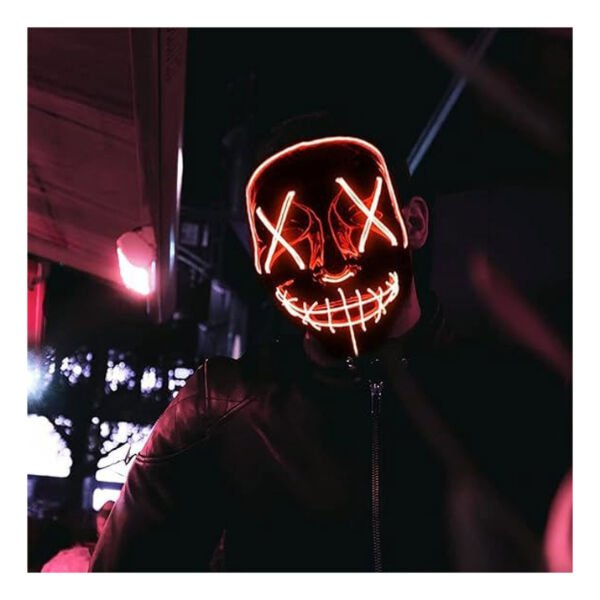 LED Işıklı Turuncu Maske Şık Tasarımlı Fonksiyonel Ürün