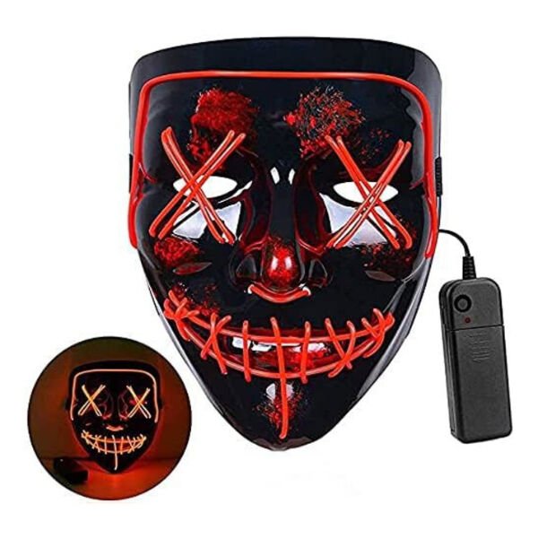 LED Işıklı Turuncu Maske Şık Tasarımlı Fonksiyonel Ürün