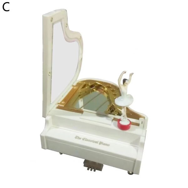 Balerin Figürlü Piyano Müzik Kutusu Şık Tasarımlı Fonksiyonel Ürün