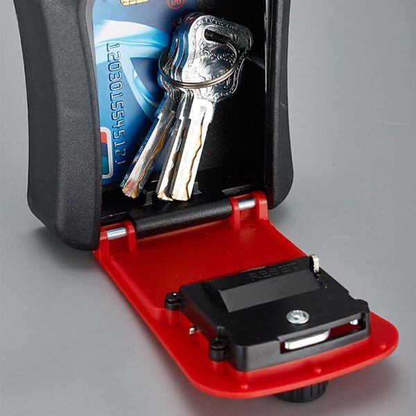 Kırmızı Şifreli Anahtar ve Eşya Saklama Güvenlik Kasası Şık Tasarımlı Fonksiyonel Ürün