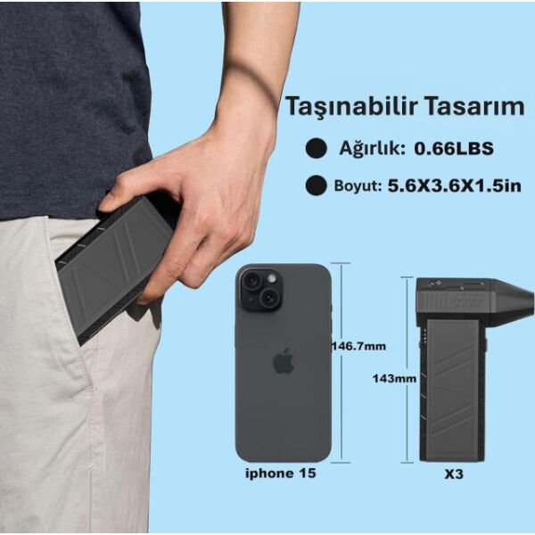 Taşınabilir Kompakt Jet Fan Şık Tasarımlı Fonksiyonel Ürün