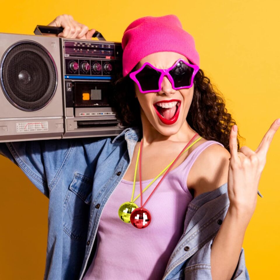 Disko Topu Kolye Seti 6 Adet Şık Tasarımlı Fonksiyonel Ürün